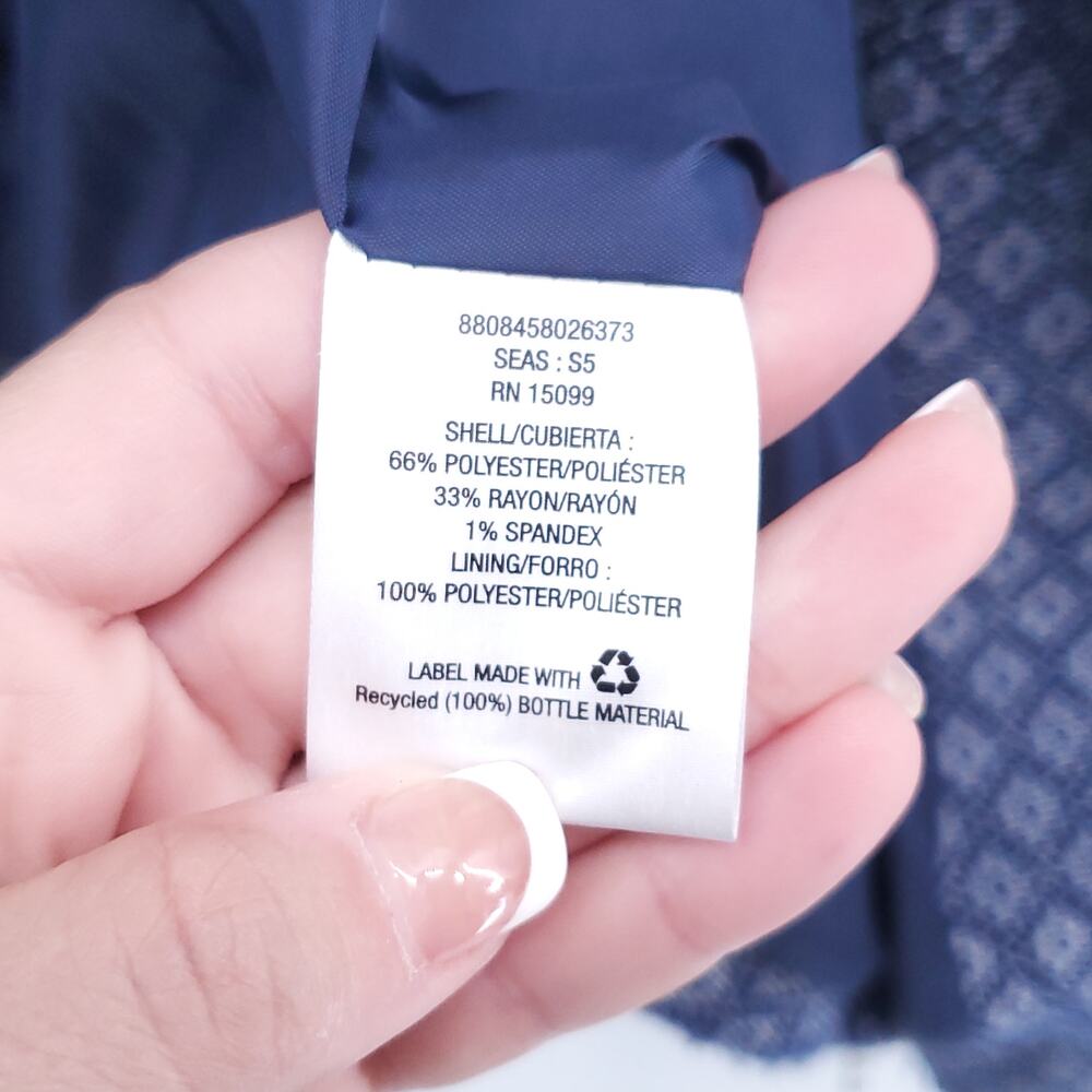 Metaphor Assymetrical Zip Up Raw Hemline 2 Zipper Front Pockets Lining Ripped| L - Picture 10 of 14